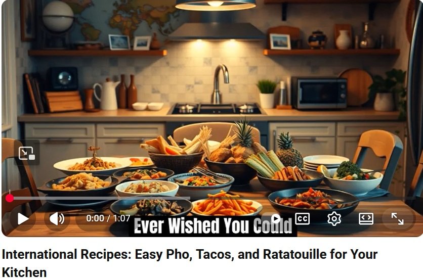 International Recipes: Easy Pho, Tacos, and Ratatouille for Your Kitchen 
